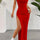 Off Shoulder Slit Maxi Dress | Hanalas