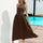One Shoulder Sleeveless Midi Dress | Hanalas