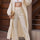 Open Front Balloon Sleeve Cardigan and Pants Set | Hanalas