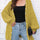 Open Front Long Sleeve Cardigan Trendsi Hanalas