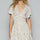 POL Cutout Back Frill Floral V-Neck Short Sleeve Mini Dress | Hanalas