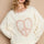 POL Round Neck Long Sleeve Thermal Knit Patch Top Trendsi Hanalas