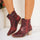 PU Leather Snakeskin Print Block Heel Boots Trendsi Hanalas