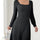 Perfee Butterfly Square Neck Long Sleeve Dress | Hanalas