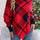 Plaid Turtleneck Batwing Sleeve Sweater Trendsi Hanalas