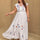 Plus Size Embroidered Floral V-Neck Cap Sleeve Maxi Dress | Hanalas