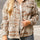 Plus Size Geometric Collared Neck Long Sleeve Jacket Trendsi Hanalas