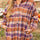 Plus Size Plaid Collared Neck Long Sleeve Jacket Trendsi Hanalas