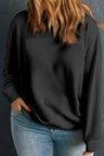 Plus Size Round Neck Long Sleeve Sweatshirt Trendsi Hanalas