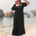 Plus Size Ruffled Hem Square Neck Short Sleeve Dress | Hanalas