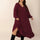 Plus Size Ruffled Hem V-Neck Balloon Sleeve Dress | Hanalas