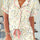 Printed Button Up Short Sleeve Top and Shorts Lounge Set | Hanalas