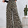 Printed Elastic Waist Wide Leg Pants | Hanalas