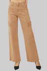 RISEN Full Size High Rise Wide Leg Cargo Jeans Trendsi Hanalas