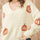 Raw Hem Pumpkin V-Neck Long Sleeve Sweater Trendsi Hanalas