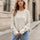 Round Neck Dropped Shoulder Long Sleeve Sweater Trendsi Hanalas