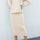 Round Neck Dropped Shoulder Top and Skirt Sweater Set | Hanalas