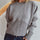 Round Neck Half Zip Long Sleeve Sweater Trendsi Hanalas