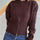 Round Neck Half Zip Long Sleeve Sweater Trendsi Hanalas