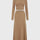 Round Neck Long Sleeve Top and Skirt Set | Hanalas