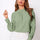 Ruched Mock Neck Long Sleeve Blouse Trendsi Hanalas