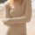 Scoop Neck Long Sleeve Top and Shorts Set | Hanalas