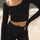 Scoop Neck Long Sleeve Top and Shorts Set | Hanalas