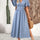 Side Slit Surplice Flutter Sleeve Midi Dress | Hanalas
