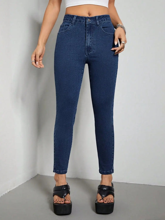 Skinny Jeans with Pockets Trendsi Hanalas