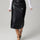 Slit Back Ruched Midi Skirt | Hanalas