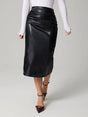 Slit Back Ruched Midi Skirt | Hanalas