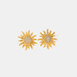 Stainless Steel Inlaid Rhinestone Sun Shape Stud Earrings Trendsi Hanalas