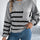 Striped Round Neck Long Sleeve Sweater Trendsi Hanalas