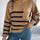 Striped Round Neck Long Sleeve Sweater Trendsi Hanalas