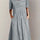 Striped Round Neck Short Sleeve Midi Dress | Hanalas
