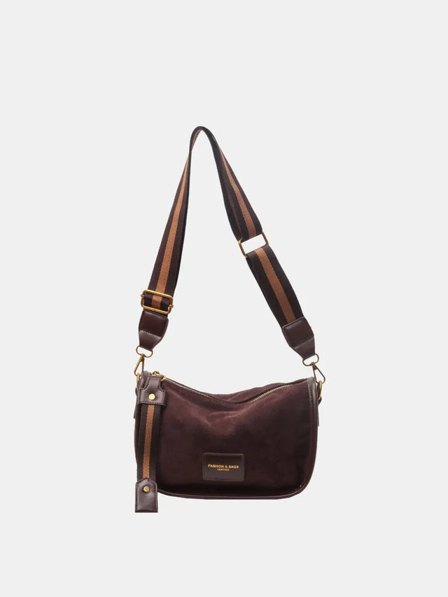 Suede Adjustable Strap Shoulder Bag Trendsi Hanalas