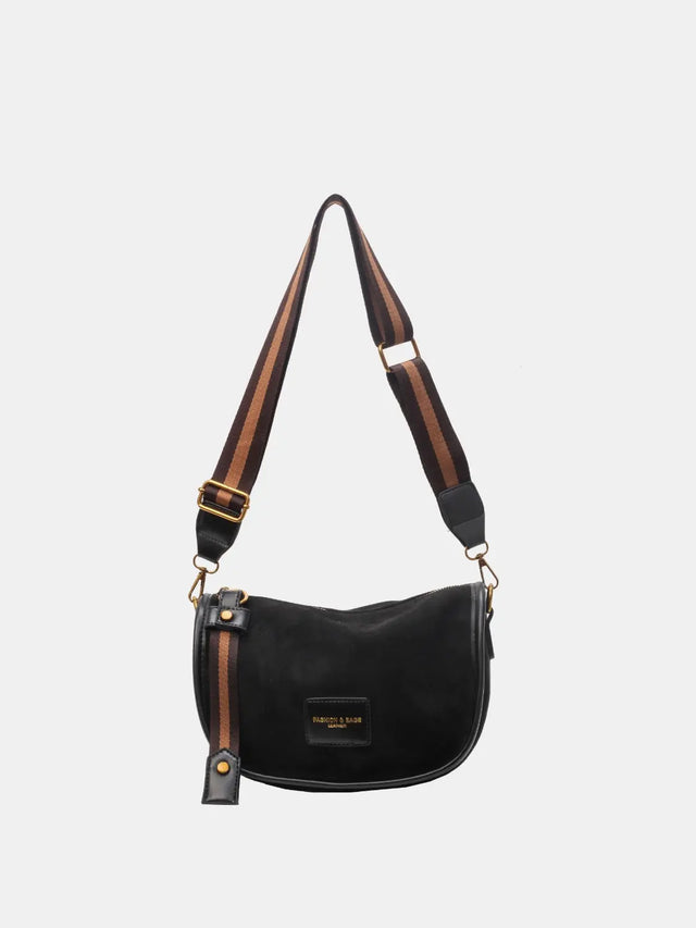 Suede Adjustable Strap Shoulder Bag Trendsi Hanalas