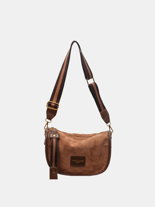 Suede Adjustable Strap Shoulder Bag Trendsi Hanalas