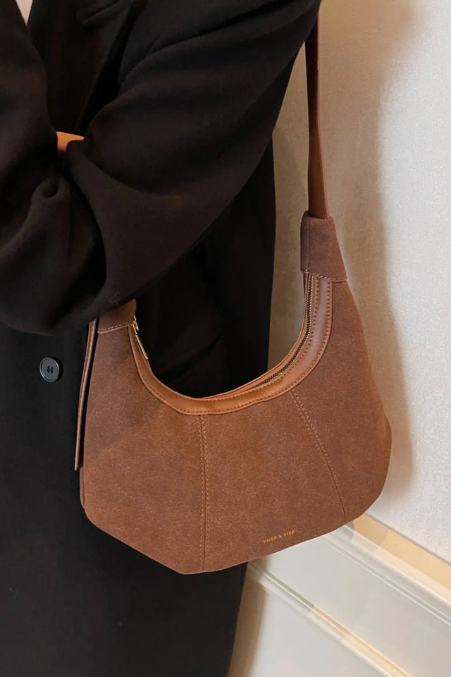 Suede Adjustable Strap Shoulder Bag Trendsi Hanalas