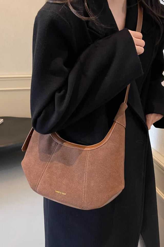 Suede Adjustable Strap Shoulder Bag Trendsi Hanalas