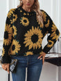 Sunflower Round Neck Long Sleeve Sweater Trendsi Hanalas