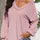 Texture V-Neck Long Sleeve Sweatshirt | Hanalas