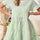 Textured Short Sleeve Tiered Mini Dress | Hanalas