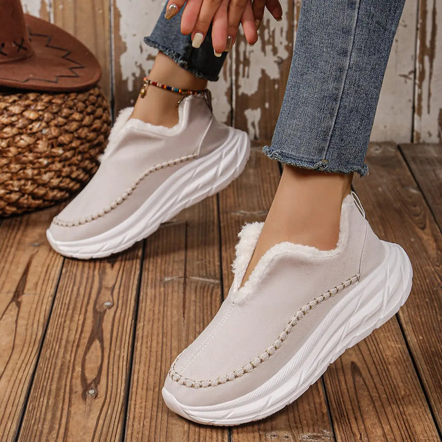 Thermal Suede Platform Slip-On Boots Trendsi Hanalas