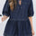 Tie Neck Babydoll Denim Top | Hanalas