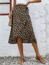 Tied Slit Printed Skirt | Hanalas