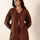 Tied V-Neck Long Sleeve Top and Shorts Set | Hanalas