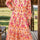 Tiered Printed Notched Long Sleeve Midi Dress Trendsi Hanalas