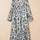 Tiered Printed Notched Long Sleeve Midi Dress Trendsi Hanalas