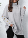 Turtleneck Long Sleeve Sweater Trendsi Hanalas